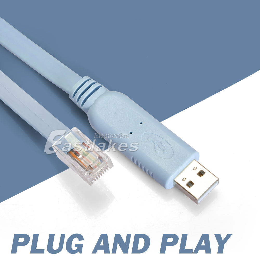 USB To RJ45 RS232 Cisco Console Cable - Eastlakes Electroncis